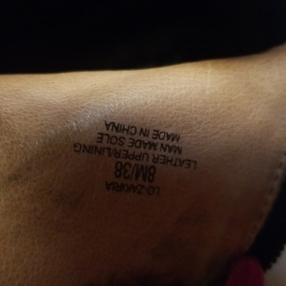 Louise Et Cie Zakiria Black Suede Ankle Boots Booties Boho Leather Lined Size 8 - Picture 7 of 11